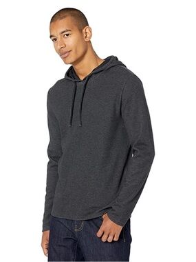VINCE Men's Heather Gray Pima Cotton Hoodie Soft Pullover Shirt Sweater Ret $288